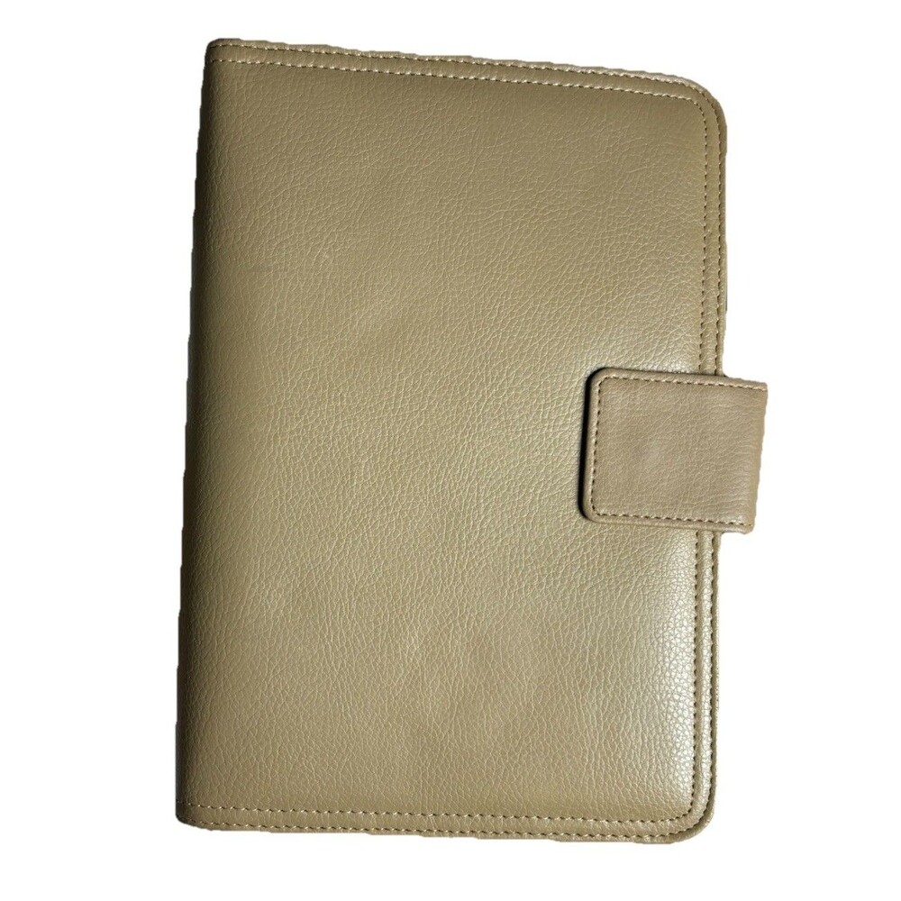 Franklin Covey 365 Beige Planner Organizer 7 Ring Binder Faux Leather Work - Picture 2 of 16